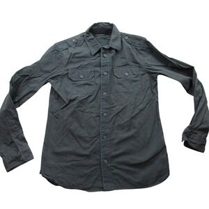 All Saints Men's Black  Button Down Shirt Small